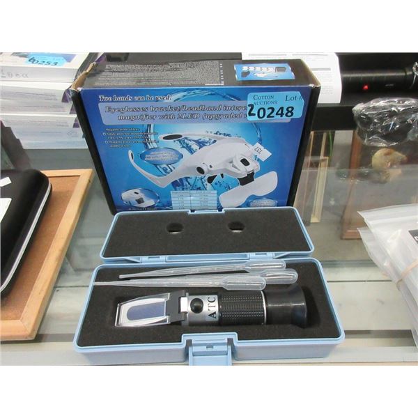 Eyeglass Magnifier & Refractometer