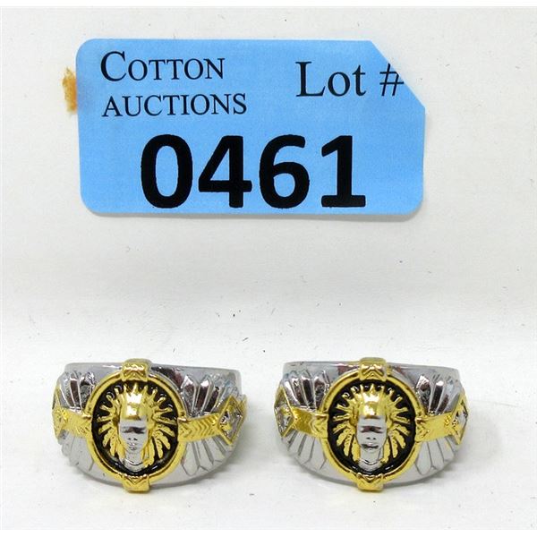 2 New "Spirit of the Warrior" Metal Rings