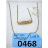 Image 1 : 10KT Gold Chain, ID Bracelet & Sleeper Earring