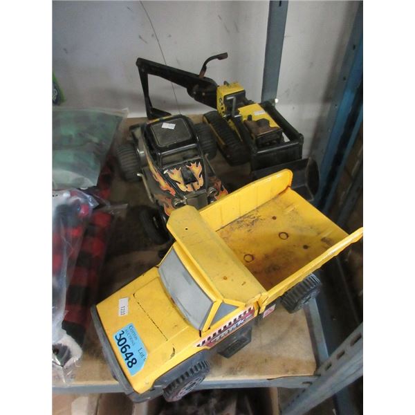 Dune Buggy and Tonka Truck and Tonka Grader