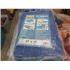 Image 1 : 2 New 10' x 16' All Purpose Blue Tarps