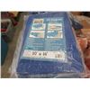 Image 1 : 2 New 10' x 16' All Purpose Blue Tarps