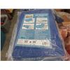 Image 1 : 2 New 10' x 16' All Purpose Blue Tarps