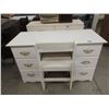 Image 1 : White Wood Desk & Chair