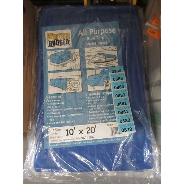 New 10' x 20' Blue Western Rugged Tarp