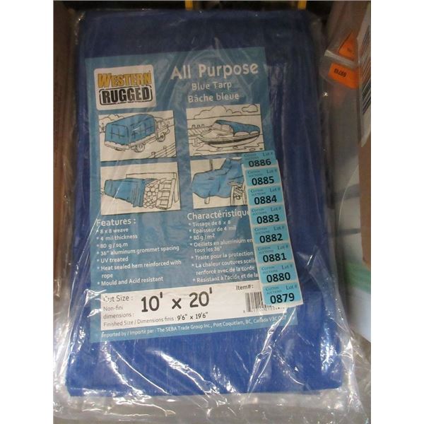 New 10' x 20' Blue Western Rugged Tarp