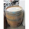 Image 1 : Metal Banded Wood Barrel - 36" tall x 24" diameter