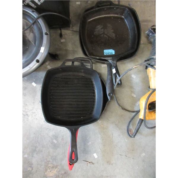 4 Cast Iron Frying Pans