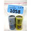 Image 1 : Two Special Wrap Rolls of Canadian 50¢ Coins