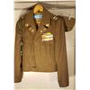 Image 1 : WWII US Army medical officer lieutenant IKE jacket. Comes with side cap (named)