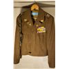 Image 2 : WWII US Army medical officer lieutenant IKE jacket. Comes with side cap (named)