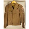 Image 1 : WWII US Army 1944 named IKE jacket w/ WWII patch.