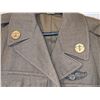 Image 2 : WWII US Army air corps 1944 jacket, airborne troop carrier with bullion wings and airborne WWII cap