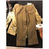 Image 2 : Reenactors world war II misc lot including 3 pants, 2 shirts, 1 Jacket, 1 pair of boots (Large size)