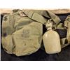 Image 2 : Miscellaneous US Air America Trunk Vietnam, Miscellaneous army bags, gas mask complete, helmet, belt