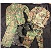 Image 1 : Two woodland camouflage American jackets and pants and size 10.5 boots and size 9 booths