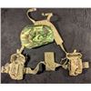 Image 1 : Vietnam era combat Y straps with ammo pouches complete with original Camouflage bonnie