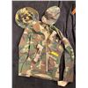 Image 1 : Jungle hat type 2 boonie woodland camo jacket, flashlight and cap