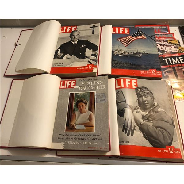 A collection of Life Magazines (1940s - 1960s) from Chilling adventures