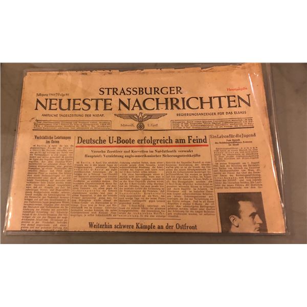 1944 World war II German Newspaper