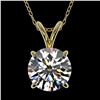 Image 1 : 1.55 ctw Certified Quality Diamond Necklace 10k Yellow Gold - REF-224H8R