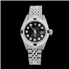 Image 2 : Rolex Men's Stainless Steel, QuickSet, Diam Dial & Diam/Sapphire Bezel