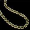 Image 2 : 80.65 ctw Tourmaline & Diamond Micro Pave Halo Necklace 10k Yellow Gold - REF-1163R6K