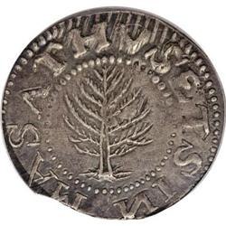 1652 SHILNG Pine Tree Shilling, Large Planchet
