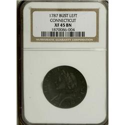 1787 Connecticut Mailed Bust Left XF45 NGC