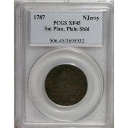 1787 New Jersey Copper, XF45 PCGS Maris 46-e