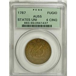 1787 1C Fugio Cent, STATES UNITED, Cinquefoils