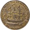 Image 1 : Rhode Island Ship Token, Wreath, Brass MS64 PCGS