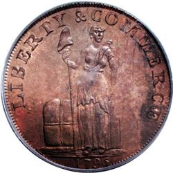 1795 1C Talbot, Allum & Lee Cent MS64 Red and