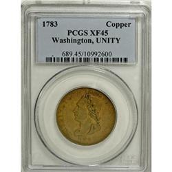 1783 1C Washington Unity States Cent XF45 PCGS