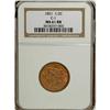Image 1 : 1851 1/2 C MS61 Red and Brown NGC