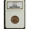 Image 1 : 1855 1/2 C MS63 Red NGC. C-1.