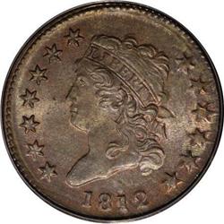 1812 1C Small Date MS65 Red and Brown PCGS