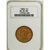 Image 1 : 1850 1C MS65 Red and Brown NGC