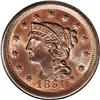 Image 1 : 1851 1C MS67 Red and Brown NGC