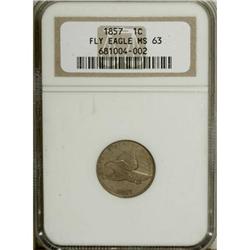 1857 1C MS63 NGC
