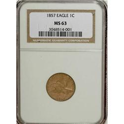 1857 1C MS63 NGC