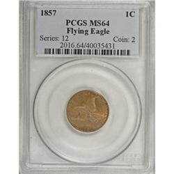 1857 1C MS64 PCGS
