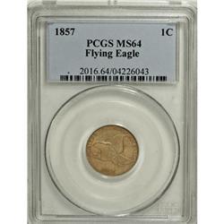 1857 1C MS64 PCGS
