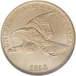 1858 1C Large Letters MS65 NGC