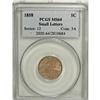 Image 1 : 1858 1C Small Letters MS64 PCGS