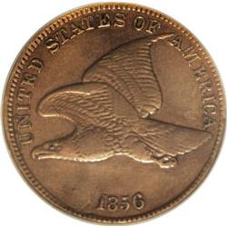 1856 Flying Eagle Cent S-9 Proof VF Details NCS