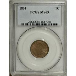1861 1C MS65 PCGS