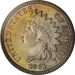 1861 1C MS66 PCGS