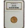 Image 1 : 1864 1C Bronze No L MS66 Red NGC