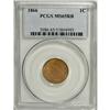 Image 1 : 1866 1C MS65 Red and Brown PCGS